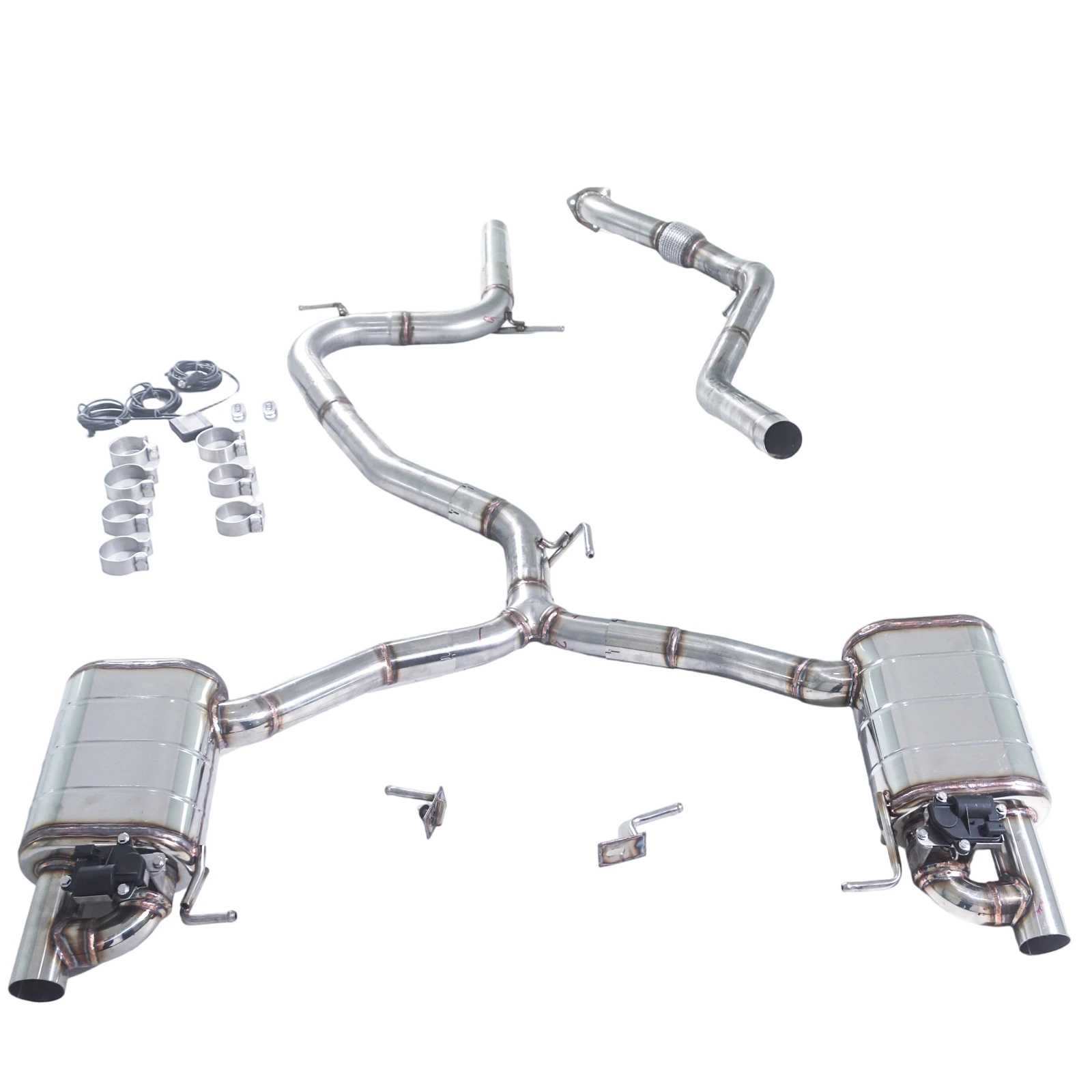 

Выхлоп GFC/подходит для Audi A5 b8 2.0T 2WD 4WD Catback, клапан из нержавеющей стали, выпускной стиль, диффузор RS5