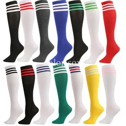 Calzini a compressione unisex Calzini da calcio Calzini antiscivolo a tubo lungo Calze alte al ginocchio Calzini da calcio a righe Calzini sportivi da corsa