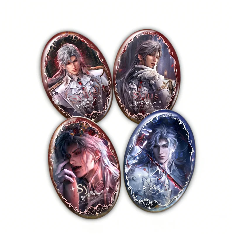 لعبة الحب والمساحة العميقة سيلوس سيلفيوينج شيطان تأثيري شارة بروش الشكل التلبيب دبابيس الملابس على ظهره مجموعة الموضة الدعامة #2