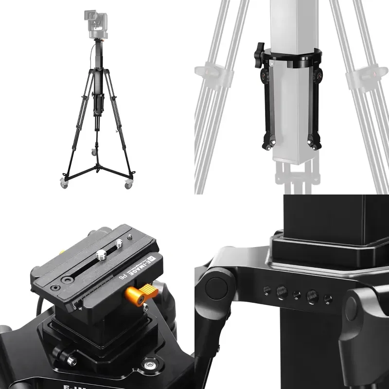 E-IMAGE GAM260D 2.8M Motorized Elevation Tripod System with Electric Motor and Remote Controller Max Payload 30kg for PTZ
