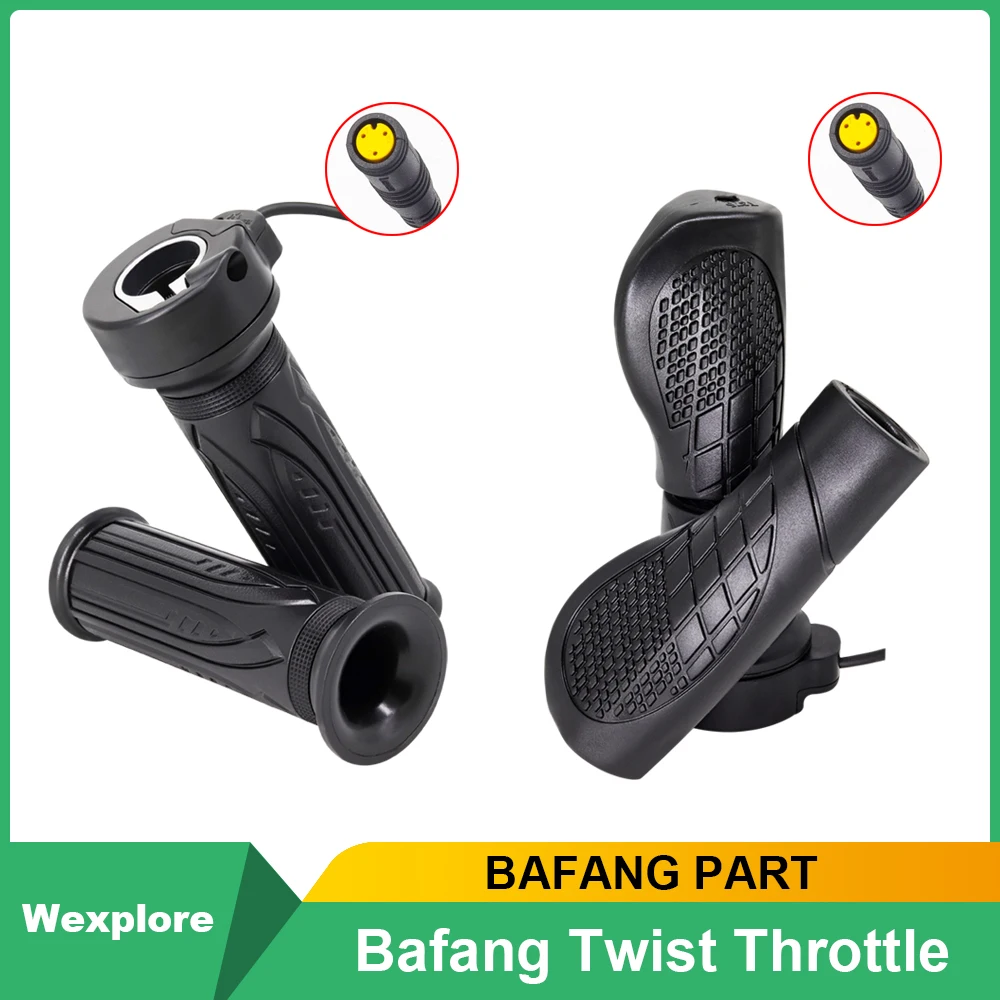 Bafang Parts Wuxing Twist Throttle Ebike Right/Left Handle Helf Twist Throttle For BBS01 BBS02 BBSHD Motor Bafang Accessories