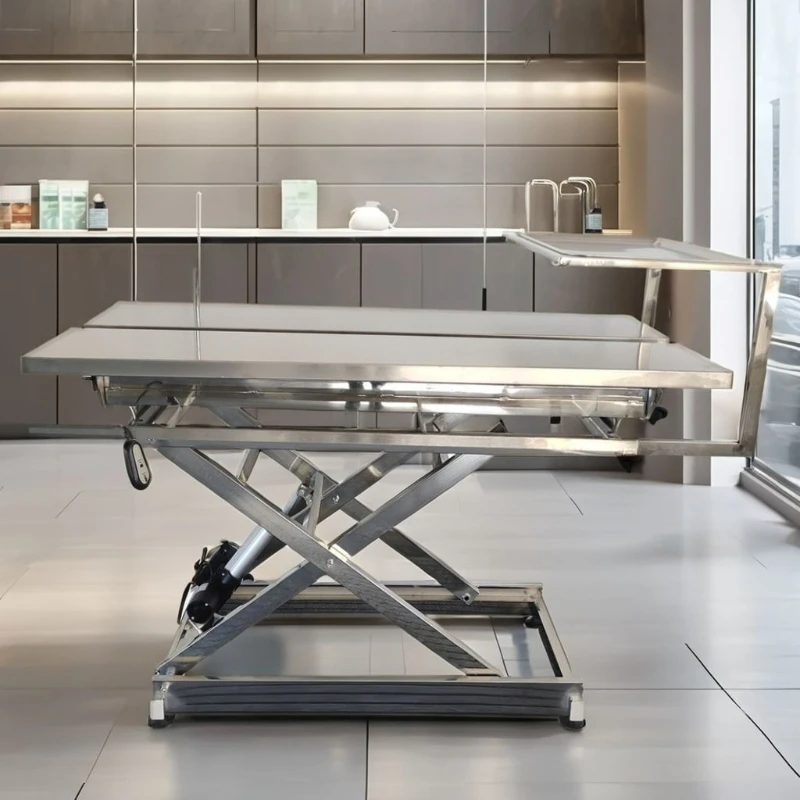 

Pet hospital 304 stainless steel cross V-shaped operating table electric constant temperature heating multi-function