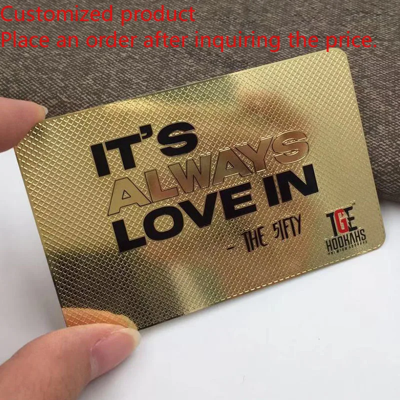 Customized product Free Design Personalized Name Metall Visit Card