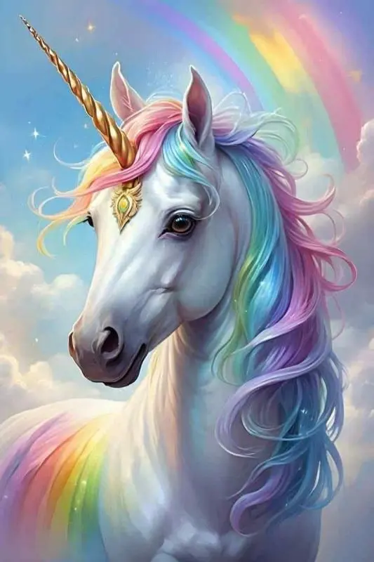 

Unicorn AB Diamond Painting Kits Photo Art 5d Diy Full Square Round Mosaic Cross Stitch Embroidery Home Decor Gift