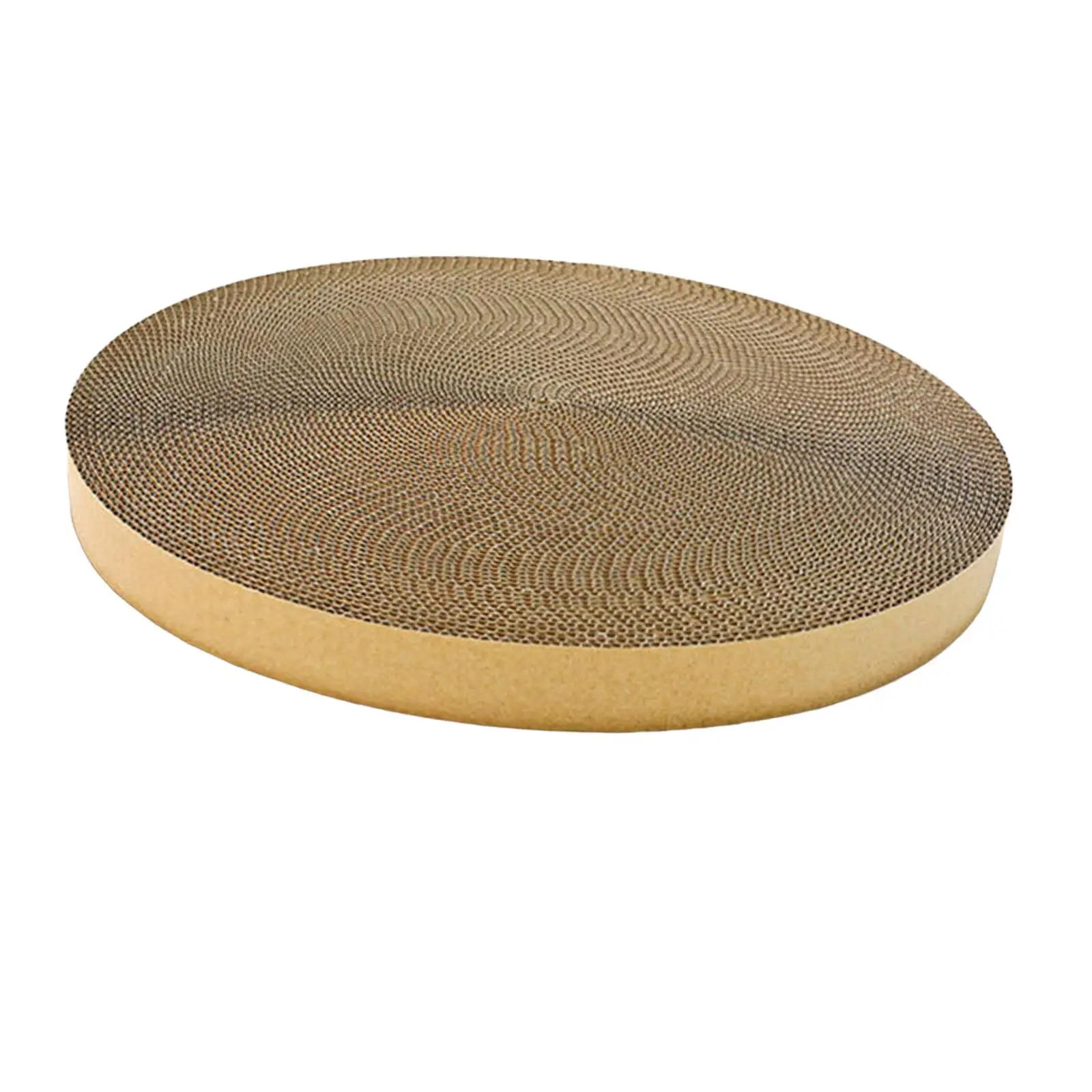 Round Cat Scratcher Corrugated Scratching Bed Scratch Pad Sofa Furniture Protection Scratching Toy Replacement Mat for Animals