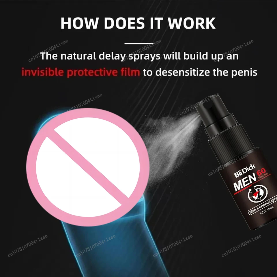 Male Penile Delay spray for External Use Long lasting 60 minutes Anti premature ejaculation Fast Erectile Product for Adults