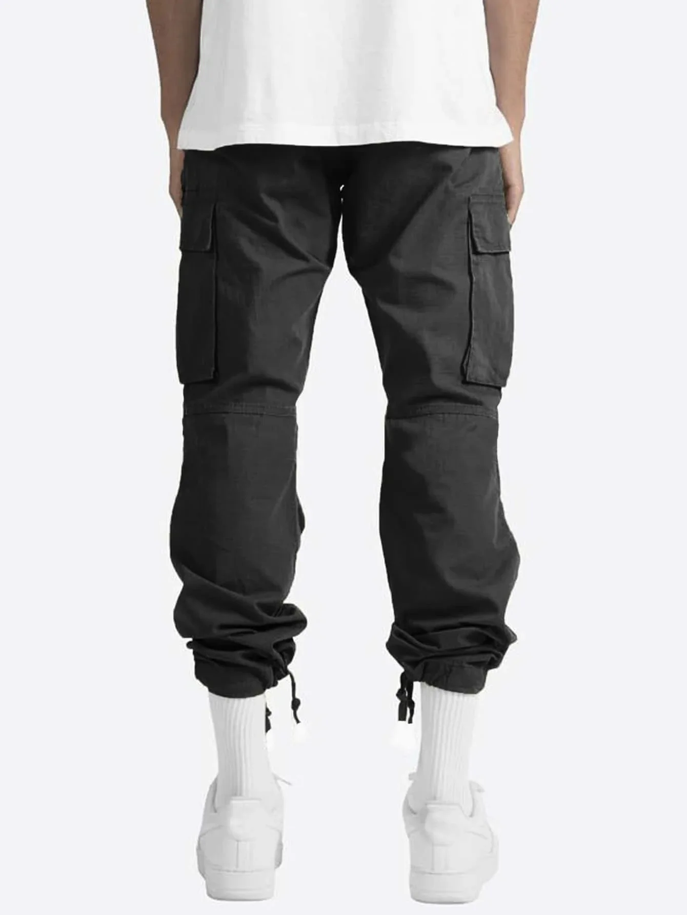 Sommer Neue Herren-Arbeitshosen Europäischer und Amerikanischer Stil mit Kordelzug und Mehreren Taschen Lässige Hosen – Detail 15