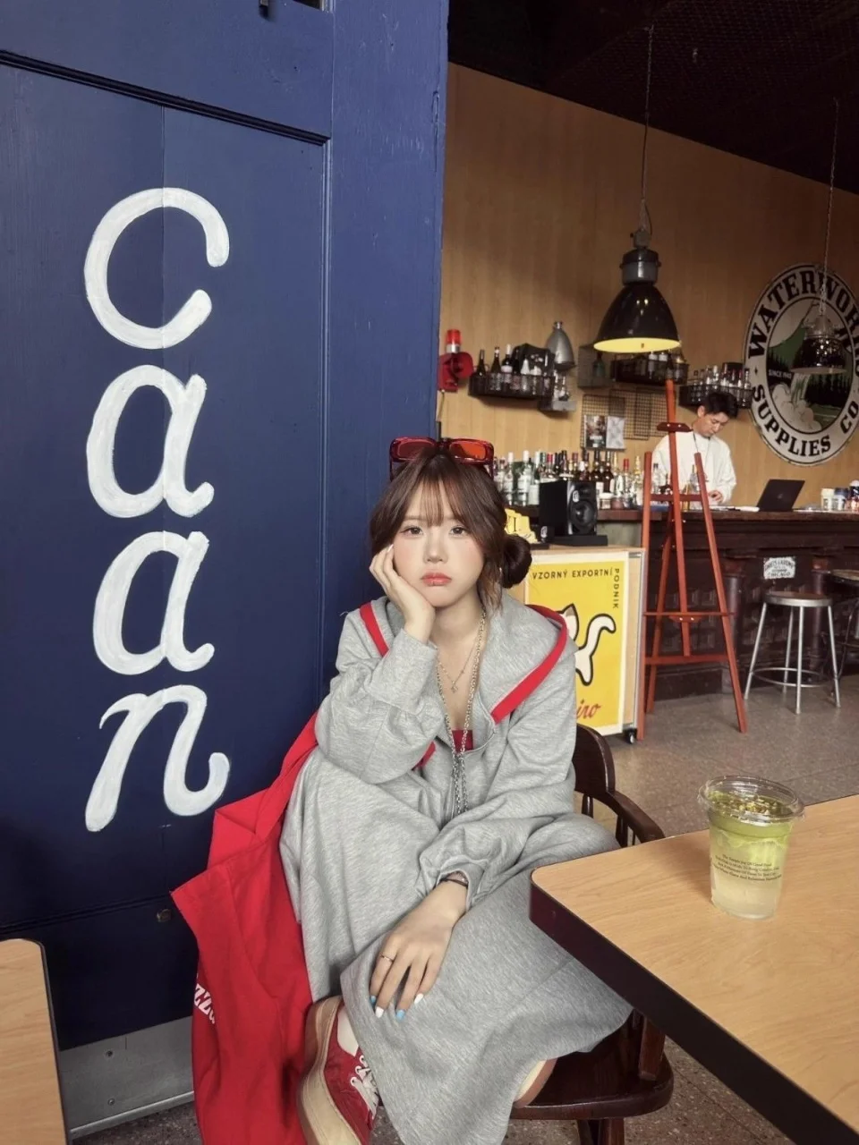 Fille épicée rétro américaine contrastant sweat à capuche ensemble automne casual sport femmes pantalons top deux pièces ensemble Y2K emo