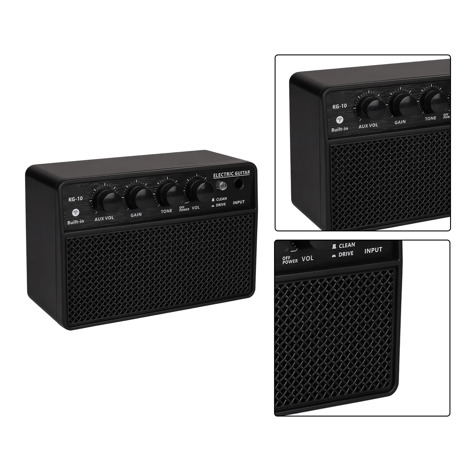 Acoustic Electric Guitar Amp Speaker Portable Battery Powered with Compact Dimensions and Reliable Sound Output