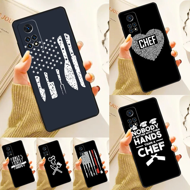 Cooking Chef Knives Case For Samsung Galaxy S24 Plus S23 S20 S21FE Lite S22 Ultra Note 20 S8 S9 S10 Phone Coque