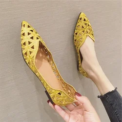 New Fashion Women Ballet Shoes Summer traspirante confortevole con suola morbida Hollow Leisure Commuter eleganti scarpe da donna