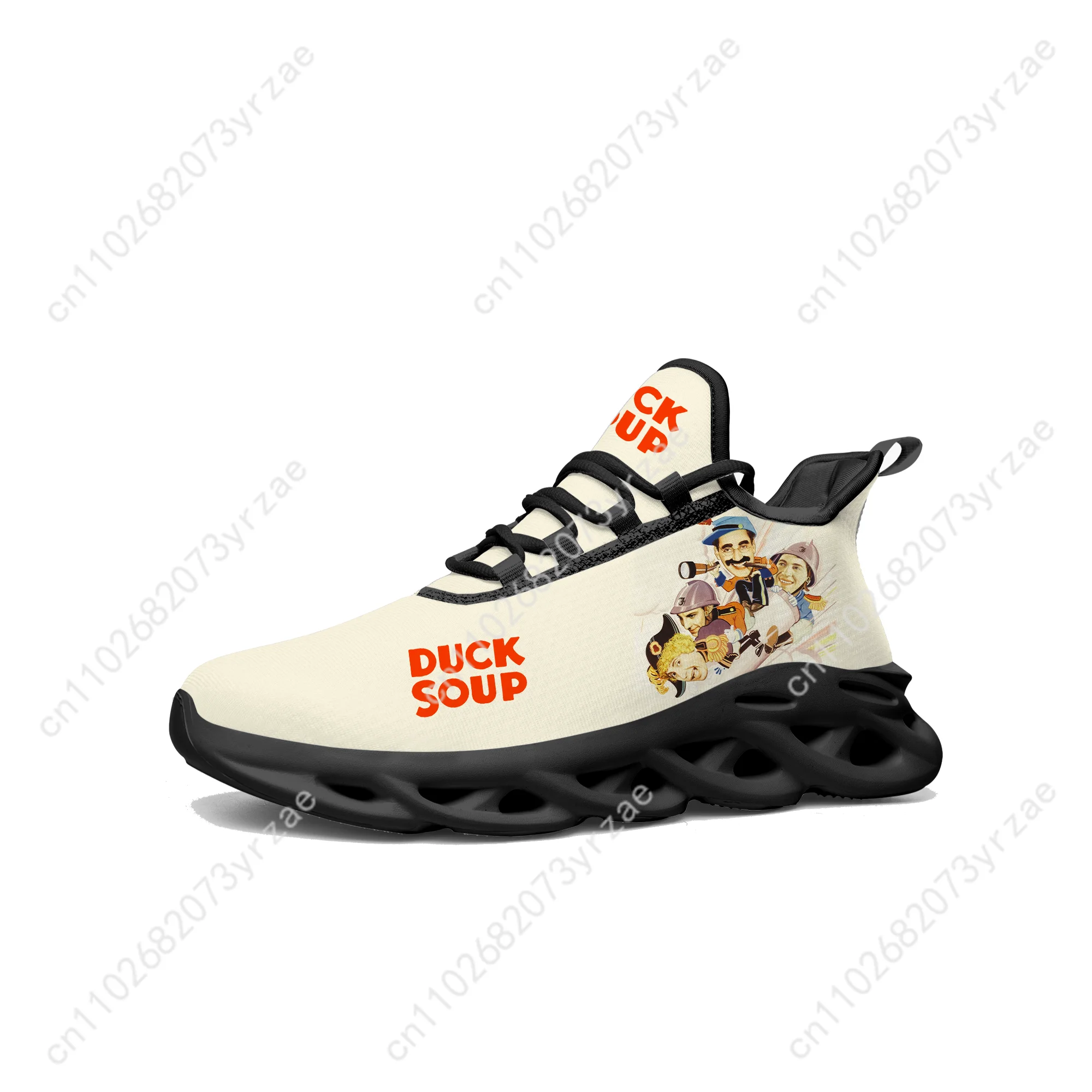 Scarpe da ginnastica piatte in rete di pizzo con zuppa d'anatra Scarpe sportive da donna da uomo Scarpe da ginnastica sportive di moda personalizzate di alta qualità Footwe personalizzate