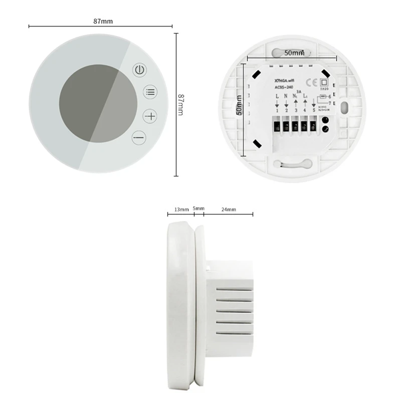 Hot Tuya Wifi Smart Remote For Google Home Thermostat Electric Floor Heating Water/Gas Boiler Temperature
