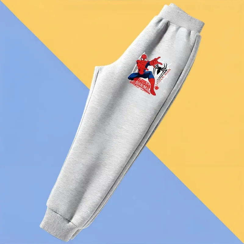 ربيع الخريف الاطفال سراويل تقليدية الأولاد مرونة الخصر السراويل الرياضية الاطفال عالية الخصر عداء ببطء الأطفال مارفل سبايدرمان طباعة السراويل