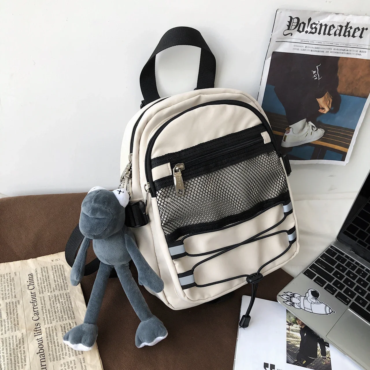 Bookbag 2024 Fashion Trend Latest College Student Backpack Large Capacity Casual Backpack Cute Middle School Student Backpack