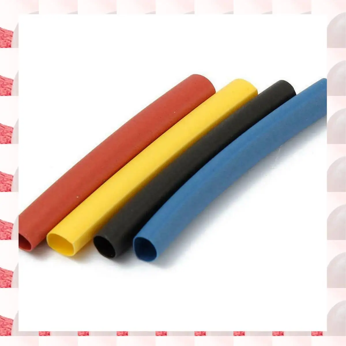 

ABGN 1 Set Cable Heat Shrink Tubing Sleeve Wire Wrap Tube 2:1 & 1 Set Banana Plugs Open Screw Plugs Audio Jack Connector