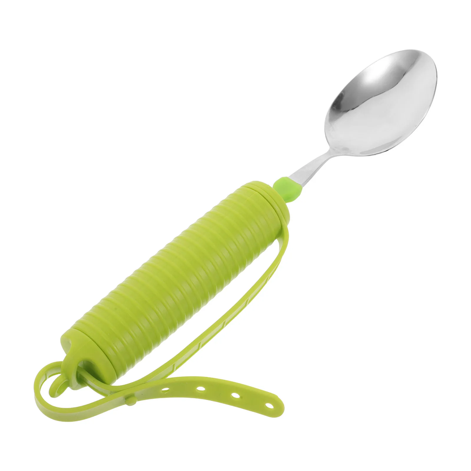 

Adaptive Spoon for Elderly with Anti-Shake Technology Silicone Ergonomic Handle Stainless Steel Weighted Cutlery for Hand