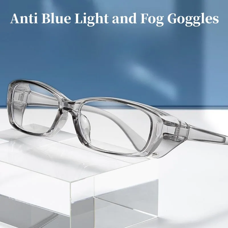 Fashion Transparent Anti-fog Goggles Men Women Anti Blue Light Anti-pollen & Anti-wind Sand Anti-splash Tide Jelly Color Eyewear