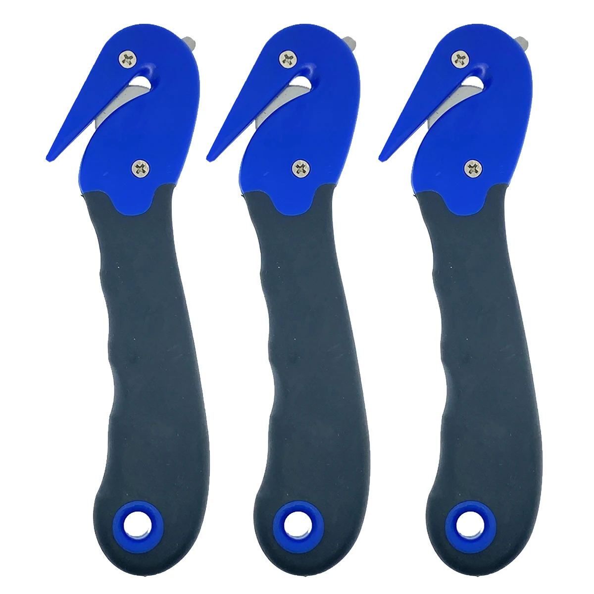 Multifunction Hook Fixed Blade Disc Knives TPR Safety Knife Carton Opener ABS Ergonomic Plastic Handle Cutting Tool Pocket Knife