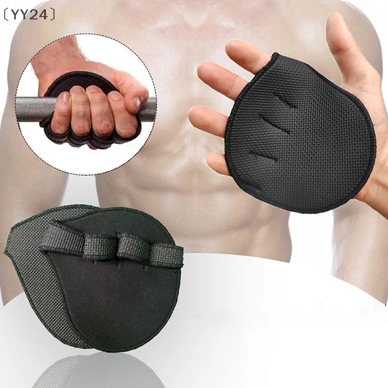 itariaYY24 soi1 Paar Neopren-Griffpolster zum Heben, Anti-Rutsch-Griffe, für Fitnessstudio, Workout, offene Fingerhandschuhe, Gewichtheben, Powerlifting, Handschutz