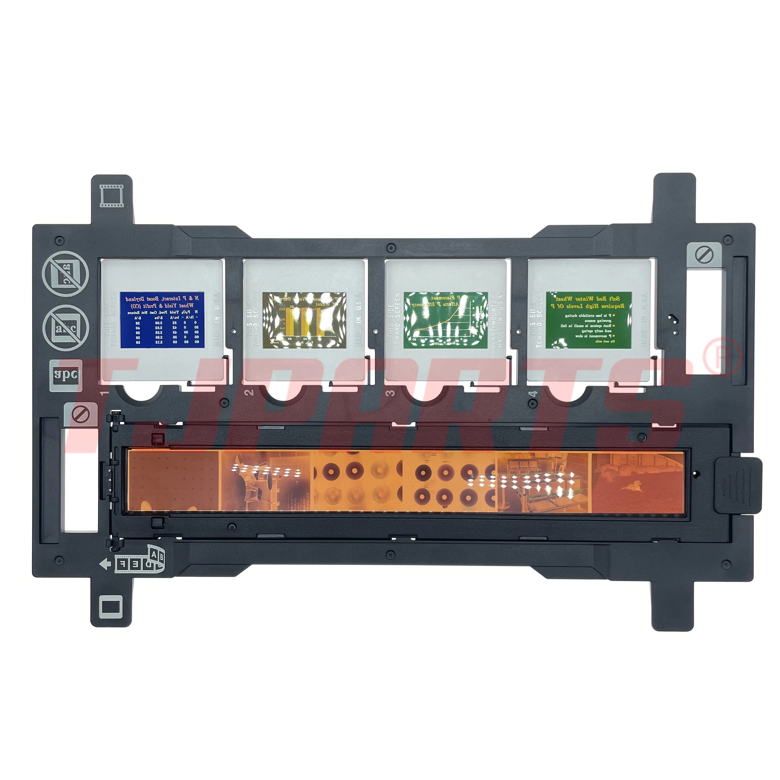 1437152 1758473 135 35mm Photo Film Holder Assembly + Slide Cover Negative Guide for Epson Perfection V370 V200 V100 V330 V300