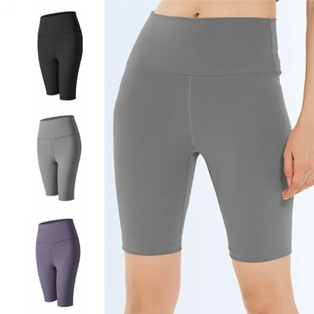 

Высокоэластичные шорты для йоги, быстросохнущие компрессионные спортивные шорты, впитывающие пот, шорты для бега с высокой талией, упражнения для бега