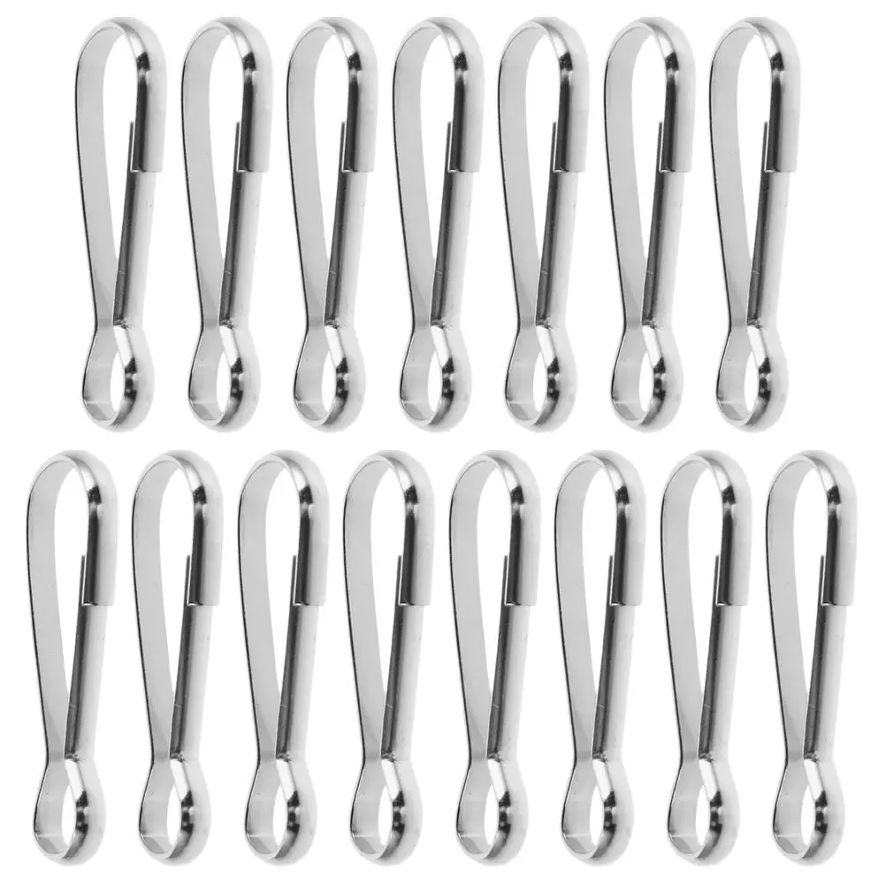15Pcs Tour Guide Flagpole Accessories Stainless Steel Flag Retainer Rings Quick Assembly Lightweight High Visibility Rotating