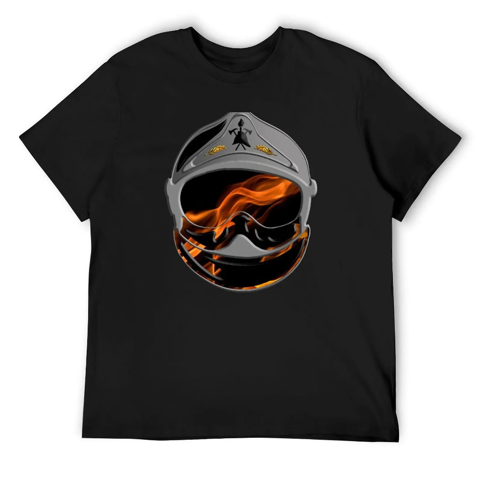 French firefighters helmet superb flame firefighter helmet T-Shirt man t shirt quick drying Men's t shirts