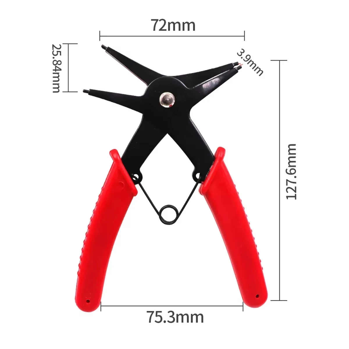 Circlip Pliers 2 in 1 Internal and External Dual Purpose Pliers External Spring Pliers Large Retaining Ring Removal Tool 1pc