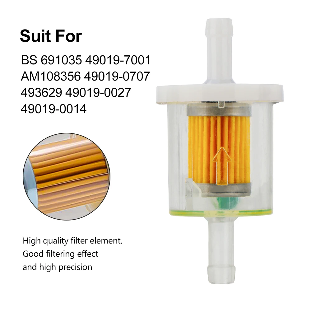 Wbudowany filtr paliwa XCAN Carb dla BS 691035   49019-7001 AM 108356   49019-0707 493629   49019-0027 49019-0014 Akcesoria do kosiarek