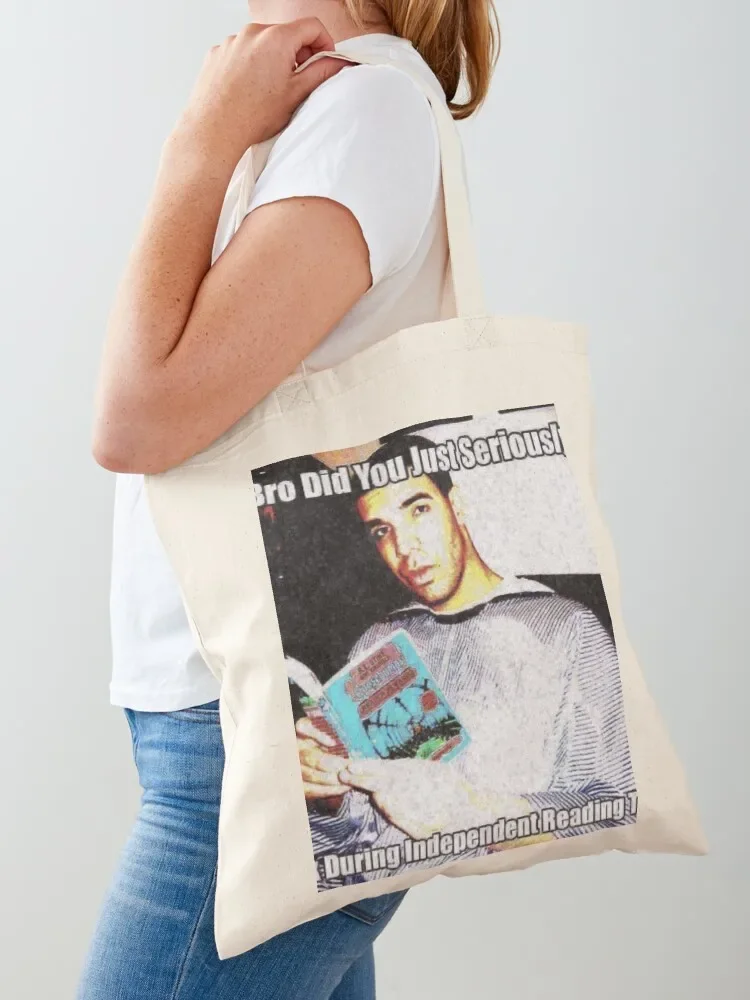 

Drake reading Tote Bag Customizable tote bag tote bag university hand ladies Canvas for women