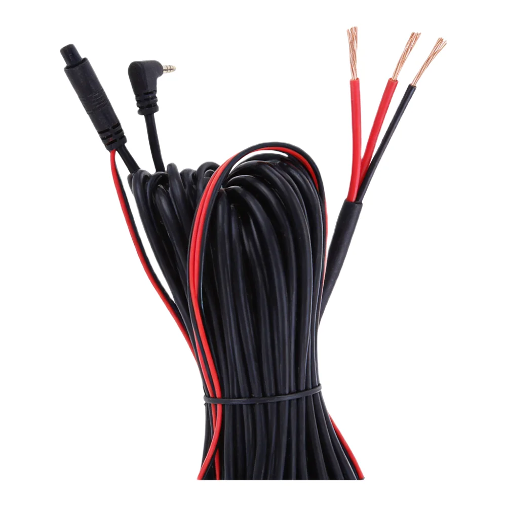 4Pin Extension Cable Rear View Camera Extension Wire Rear View Camera Colour Black Abrasion Resistance For Buses For Campers