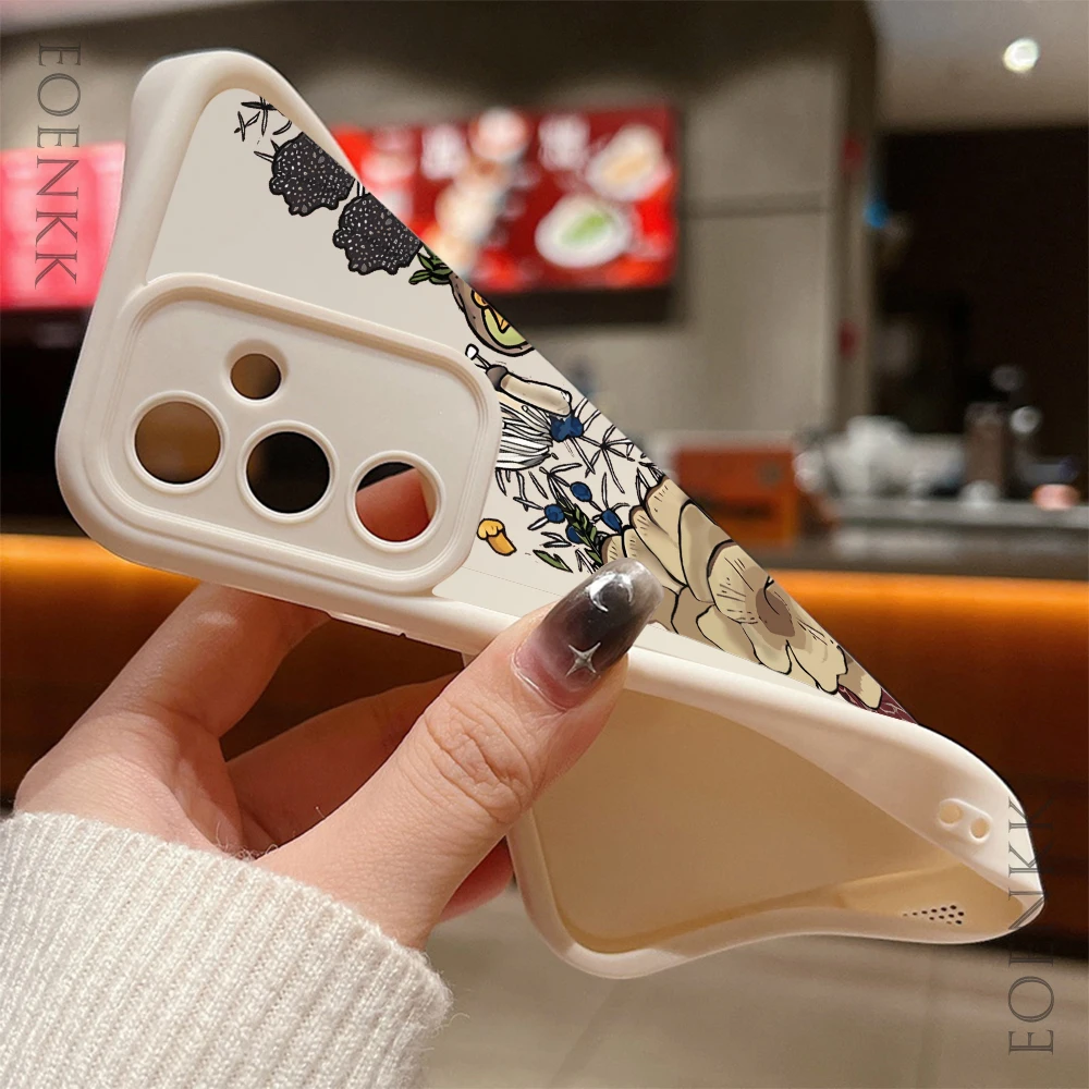 Colorful Mushroom Silicone Phone Case For Samsung Galaxy S25 S22 S21 S23 S20 S24 Ultra FE A35 15 A25 A55 Note 20 Plus 5G Cover