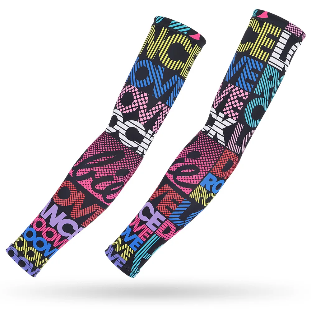 

Ice Silk Sunscreen Arm Sleeve Multiple Styles 3D Tattoo Sleeves Outdoor Motorcycle Bicycle Arm Warmers Unisex Cycling Arm Cover