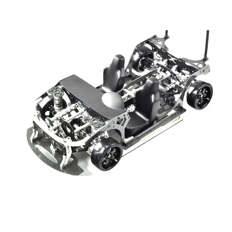 

Carbon Fiber 1/10 Front Engine Design RC Drift Car Kit, Replacement Chassis Matches FIJON FJ9 Structural Specs
