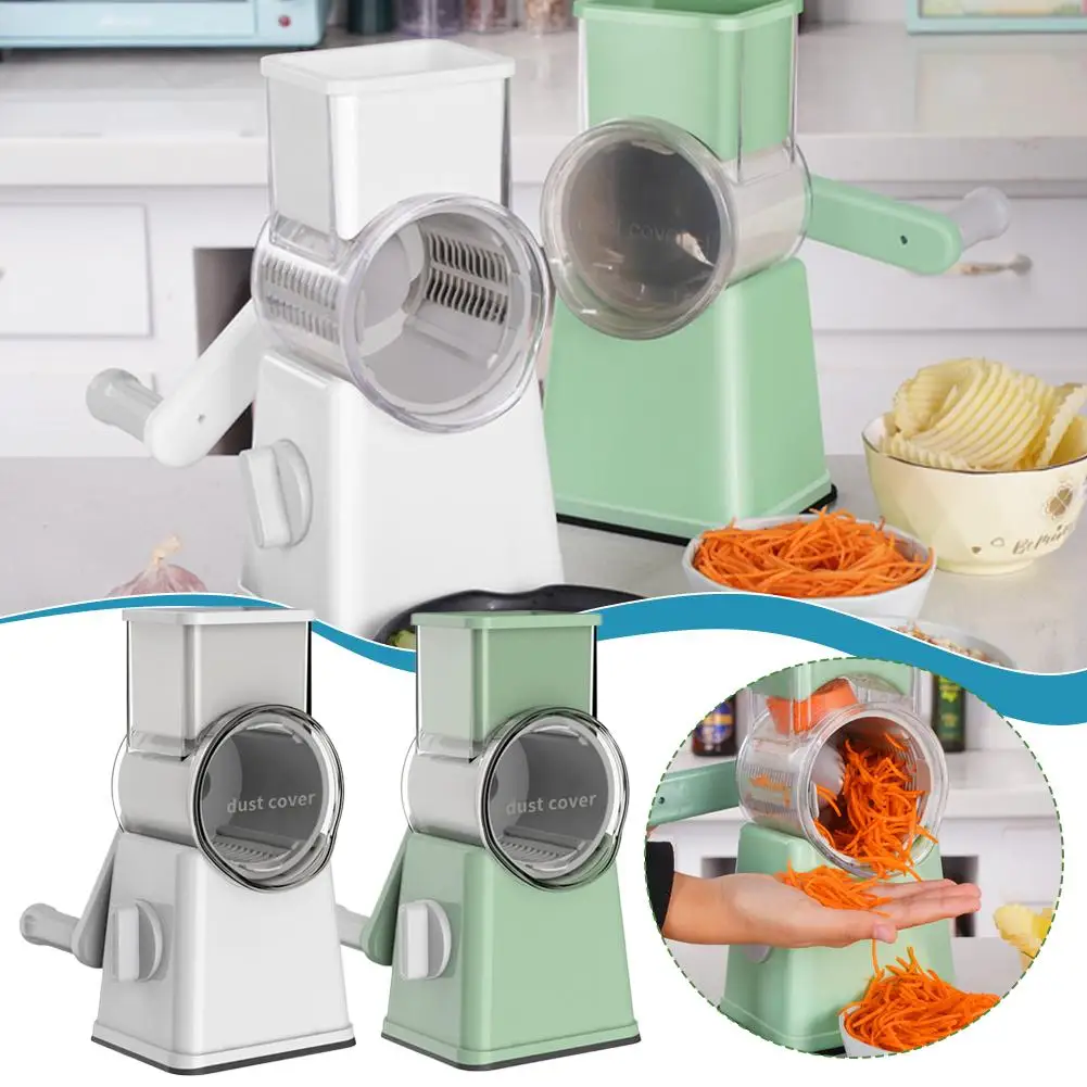 

Vegetable Slicer Rotary Kitchen Slicer And Grater Manual Garlic Grinder Multifunctional Nut Chopper For H P1B2