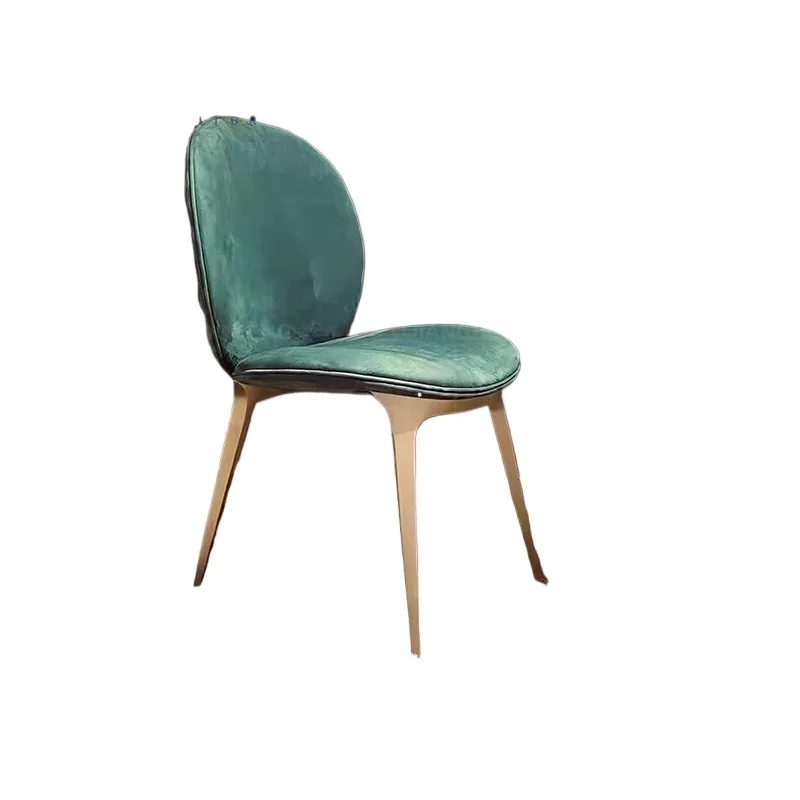 

Light luxury back dressing chair, soft bag Internet celebrity leisure dining chair