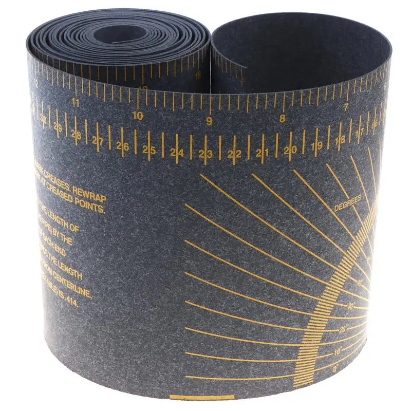Pipe Measuring Tool Wrap Around Tape For 1 To 6 Inch Piping Fitter Work Accurate Diameter Gauge