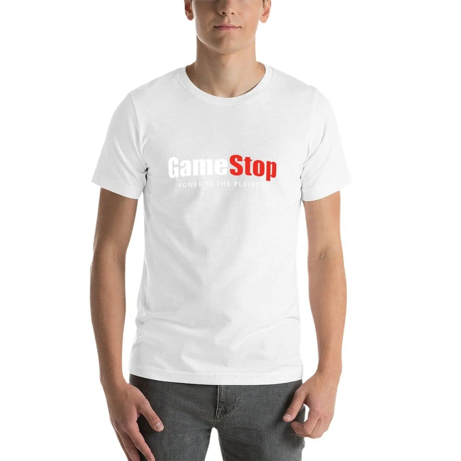 Camiseta GameStop g hombre camisetas para hombre Camiseta de algodón negro liso para hombre paquete camiseta