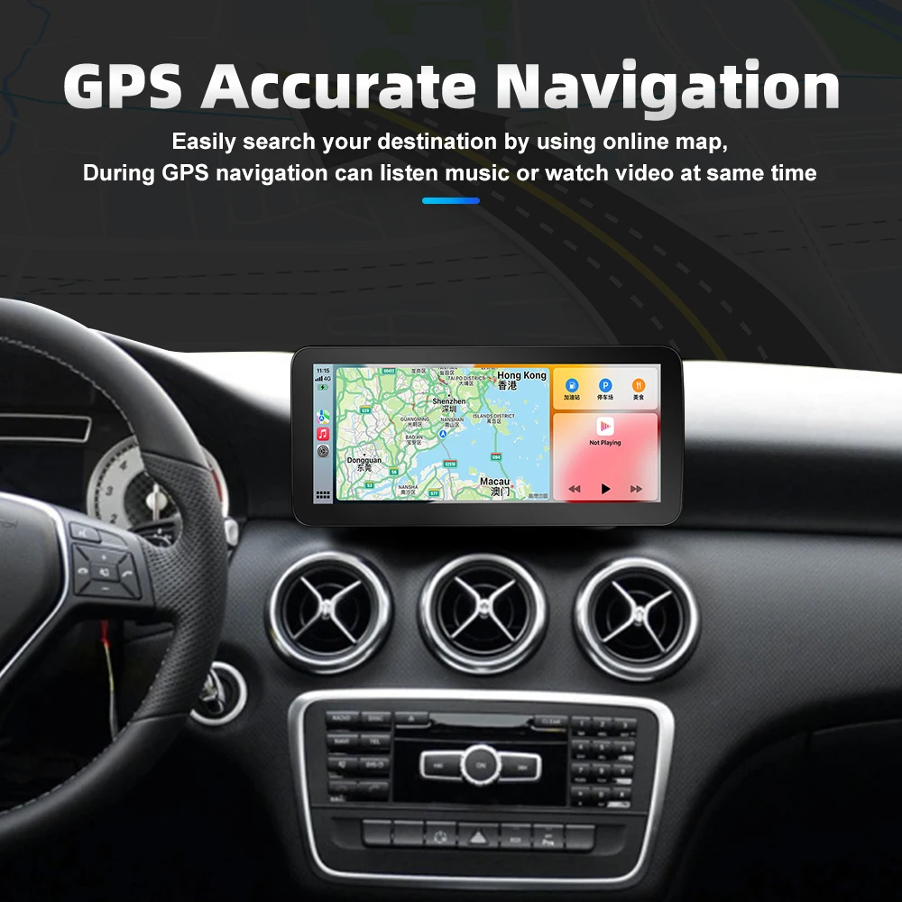 2025 رائجة البيع 10.25 لينكس سيارة مشغل وسائط متعددة لمرسيدس a Cla Gla W176 C117 X156 1920*720 Carplay GPS نافي ستيريو