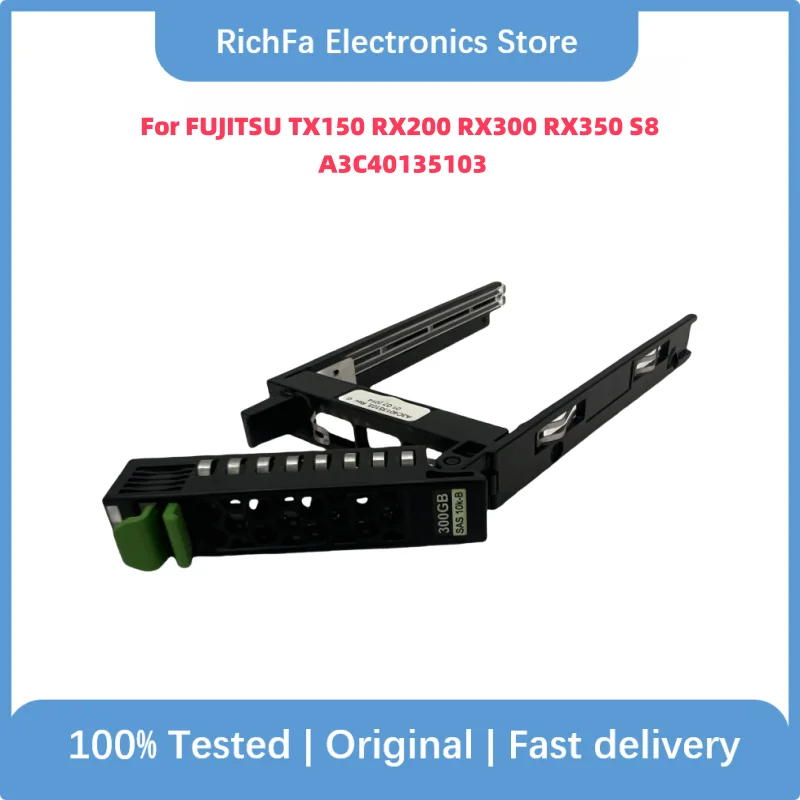 

Original Used 2.5" SAS Hard Drive Caddy For FUJITSU TX150 RX200 RX300 RX350 S8 A3C40135103 100% Tested Fast Ship