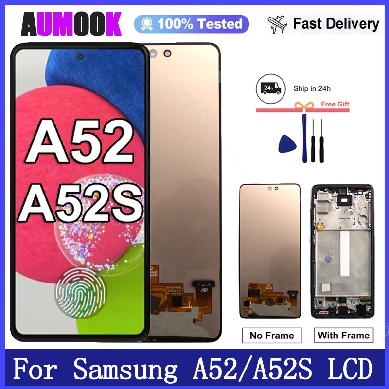 New AMOLED Display For Samsung Galaxy A52 4G/5G LCD Display Touch Screen Digitizer For Samsung A52S 5G LCD Display Replacement