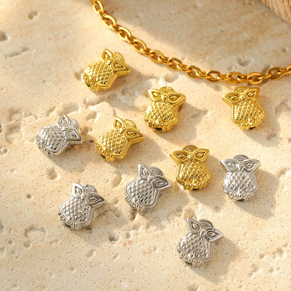 

5pcs Hot Sale Stainless Steel Owl accessories Wholesale DIY Necklace Bracelet Modification