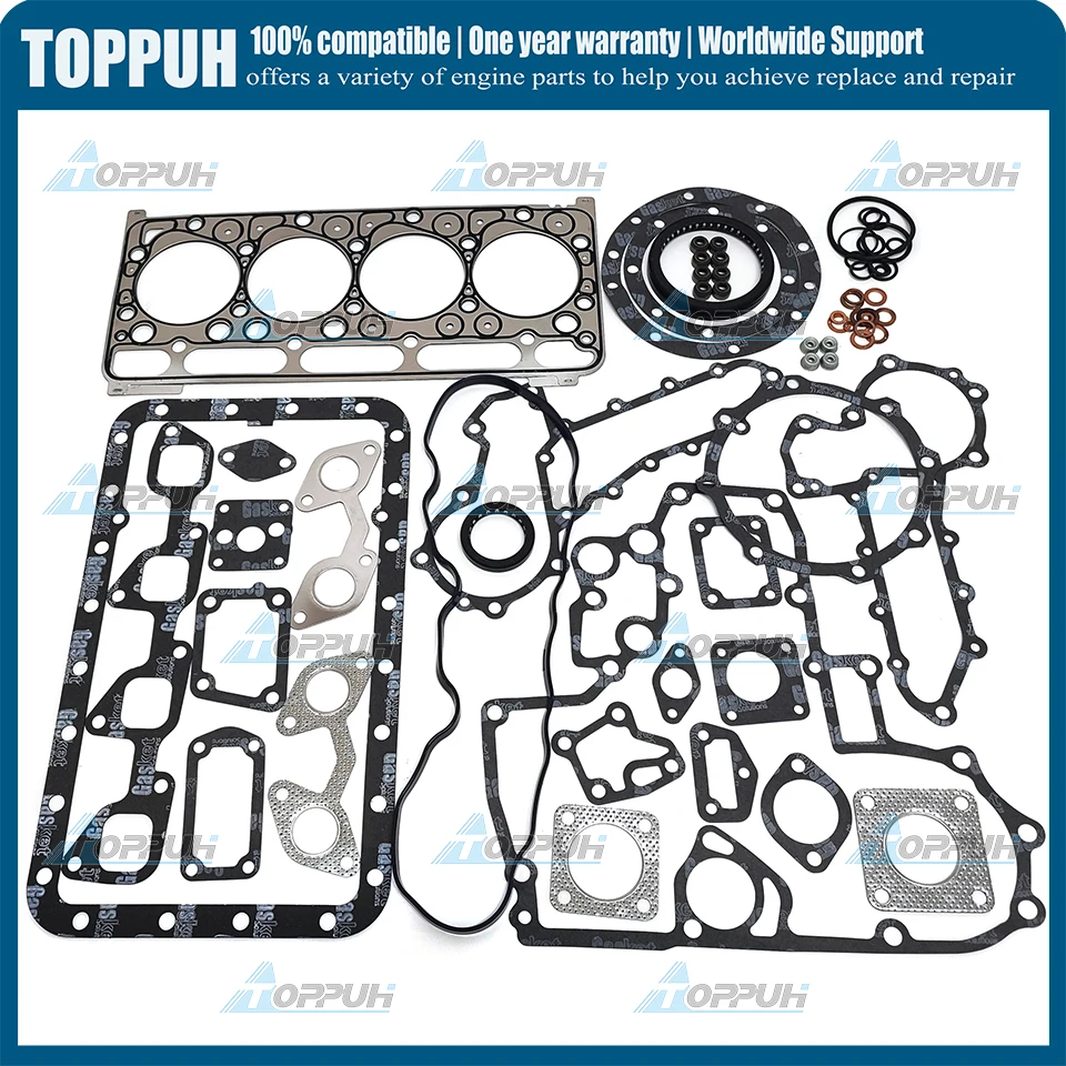 

Полный комплект прокладок V2203 vortex с прокладкой головки для Kubota V2203 V2203T Bobcat 753 763 773 S130