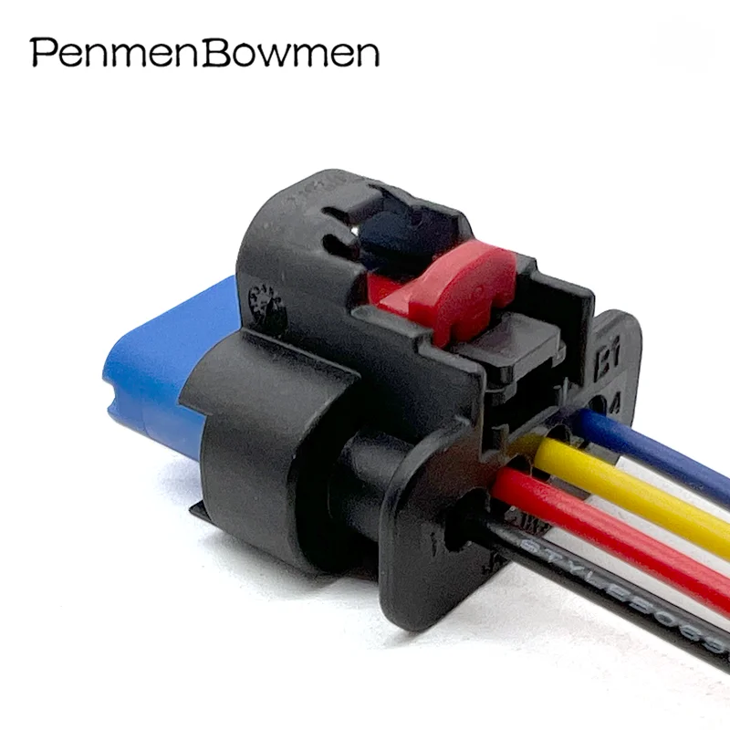 1 Set 4 Pin Auto Ignition Coil High Voltage Electrical Connectors Wire Harness Plug For 1-2296696-1 1-2203773-1