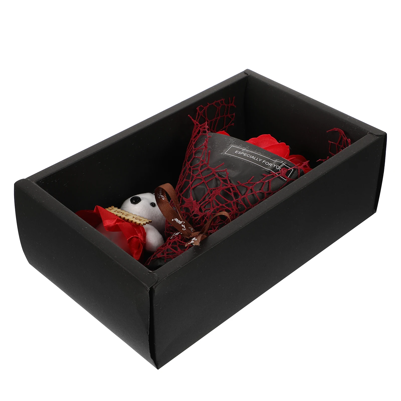

Rose Soap Flower Gift Box Artificial Craft Valentine's Bouquet Day Ornament Roses Flowers