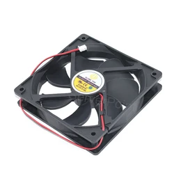 For GLOBE Cooling Fan S1202512L  DC12V 0.18A 2-Wire 12025 Square Cooler 120*120*25MM New