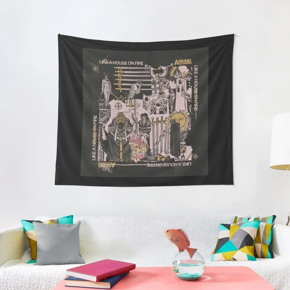 

Asking Alexandria Like A House On Fire Tapestry Decor For Room Decoration For Bedroom Room Decorator Tapestry