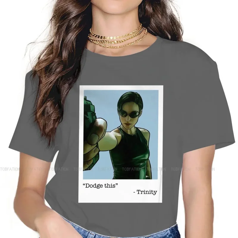 The Matrix TShirt for Woman Girl Trinity Soft Casual T Shirt Novelty New Design 4XL 5XL