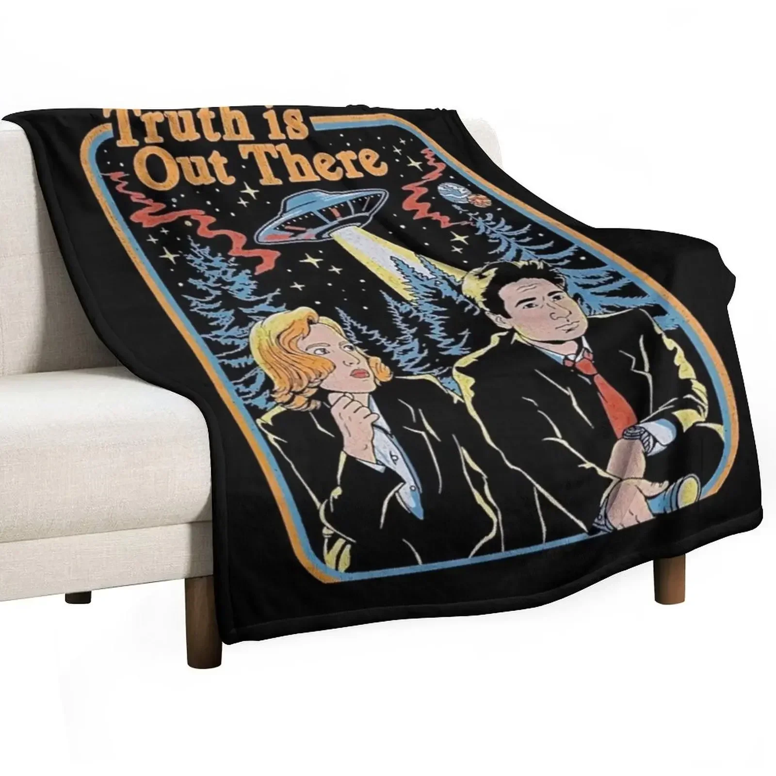 The truth is out there - X Files funny, The truth is out there - X Files is hilarious Throw Blanket